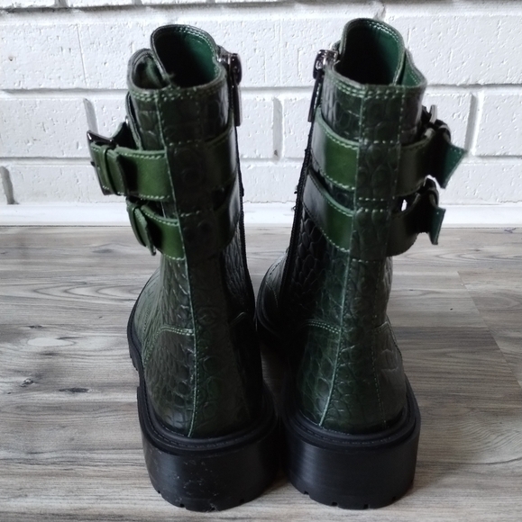 Vince Camuto Women's Fawdry Combat Boot Green Size 7 - Picture 3 of 5